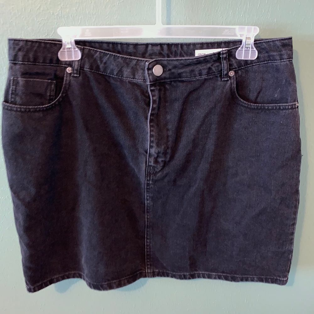ASOS black denim skirt